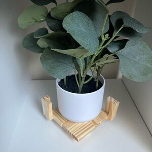 Mini custom wooden home decor plant holders/candle holder